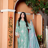 Zayra Premium Embroidered 3 Piece Suit