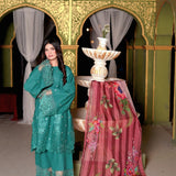 Zivora Elegant Embroidered 3 Piece Suit